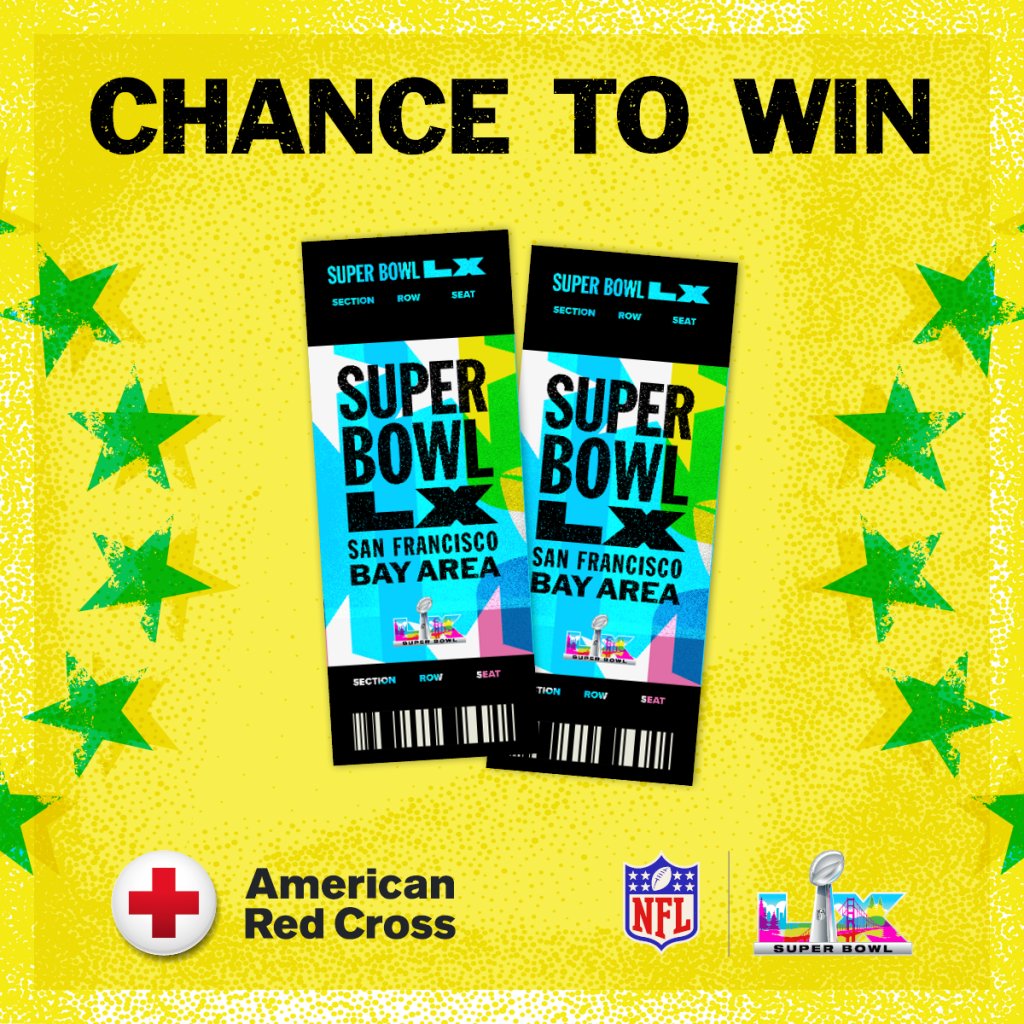 American Red Cross Super Bowl LX Giveaway – Win A Super Bowl LX Trip For 2 To The San Francisco Bay Area