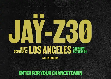 American Top 40 with Ryan Seacrest’s Jay-Z30 Flyaway Sweepstakes – Win a Trip for 2 to the Jay-Z30 Concert