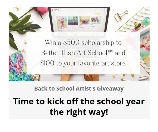 Amira Rahim Art Giveaway - Win a $100 Gift Card and $500 Art School Scholarship