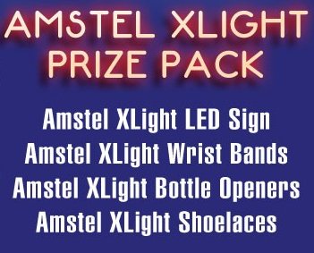 Amstel XLight Prize Pack Sweepstakes