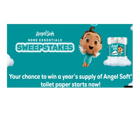 Angel Soft Home Essentials Sweepstakes - Win free toilet paper for a whole year
