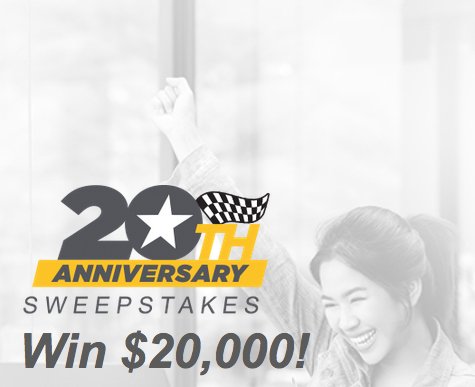 Anniversary Fast Cash Sweepstakes
