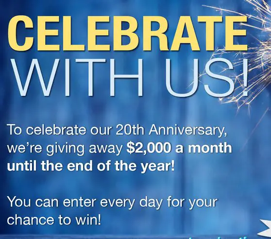 Anniversary Gift Card Sweepstakes