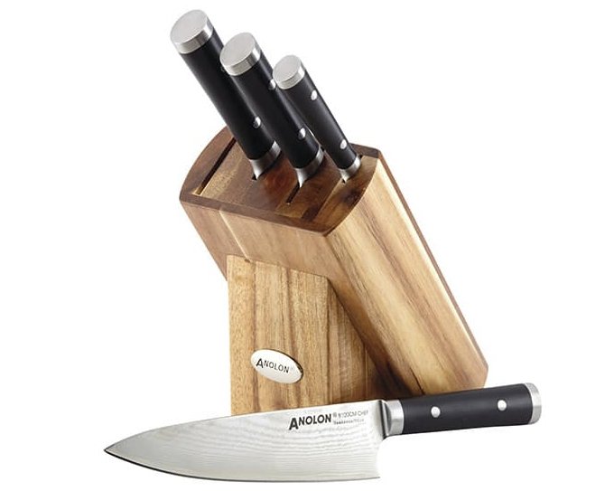 Anolon Imperion Damascus Cutlery 5-Piece Block Set Giveaway