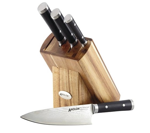 Anolon Imperion Damascus Cutlery 5 Piece Block Set Giveaway