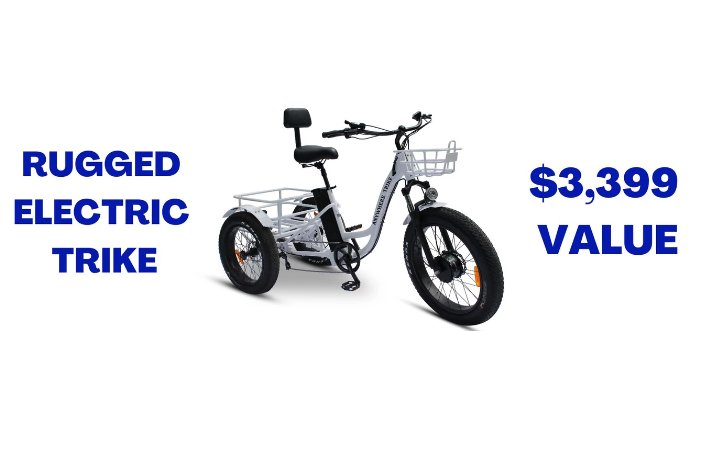Anywhere Bikes Rugged Trike Giveaway - Win A $3,400 Electric Trike