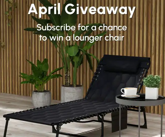 Aosom Canada April Giveaway - Win a Folding Lounger Chair