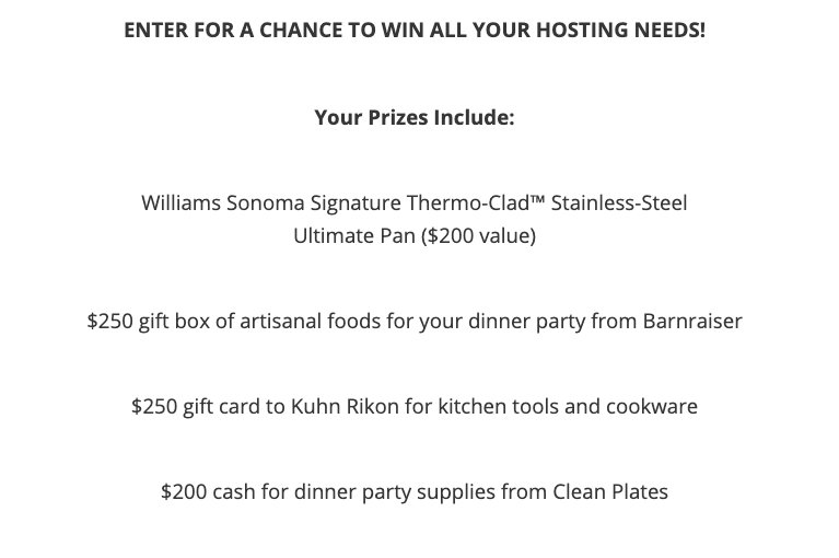 Apartment Therapy Party Sweepstakes