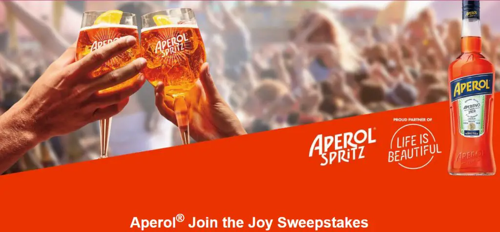 Aperol Join The Joy Sweepstakes – Win A Trip For 2 To The Life Is Beautiful Festival In Las Vegas + VIP Tickets