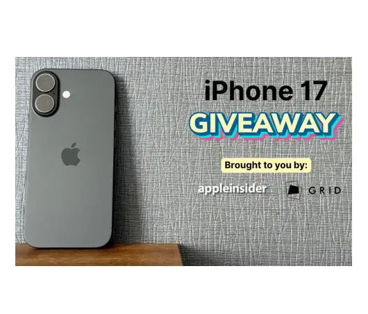 Apple Insider Grid Studio iPhone 17 Giveaway - Win a brand-new iPhone 17