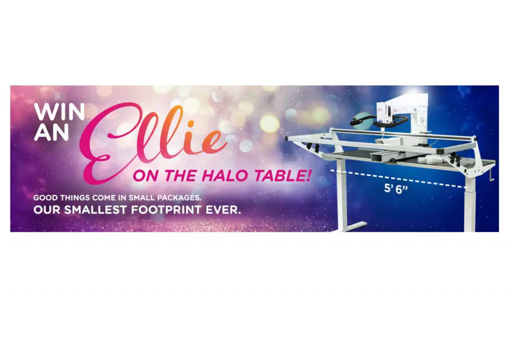 APQS Ellie + Halo Table Giveaway - Quilting Machine Up For Grabs