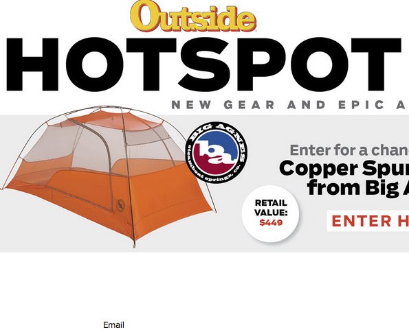 April Hotspot Tent Sweepstakes