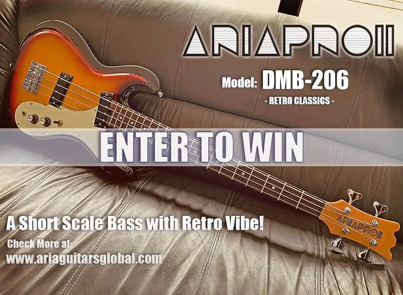 ARIA Guitars Aria Pro II DMB 206 Bass Guitar Giveaway
