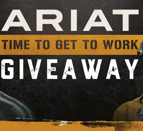 Ariat Time To Get To Work Workboot Giveaway