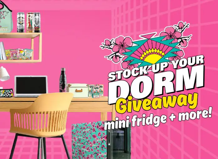 AriZona Iced Tea Back to School Stock Up Your Dorm Sweepstakes - Win a $500 Back to School Prize Package