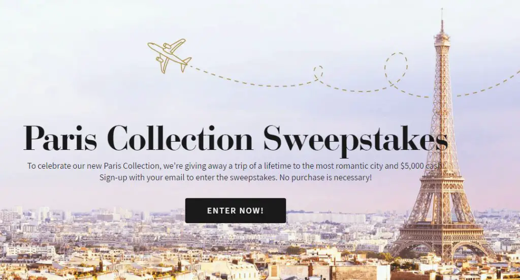 Aroma 360 Paris Collection Sweepstakes – Win A Romantic Trip For 2 To Paris + $5,000 Or $10,000 Cash