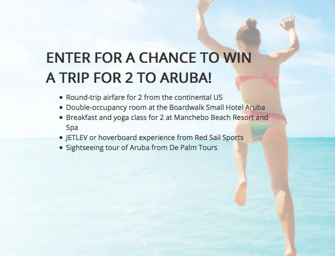 Aruba $4,900 Sweepstakes, LOOK @