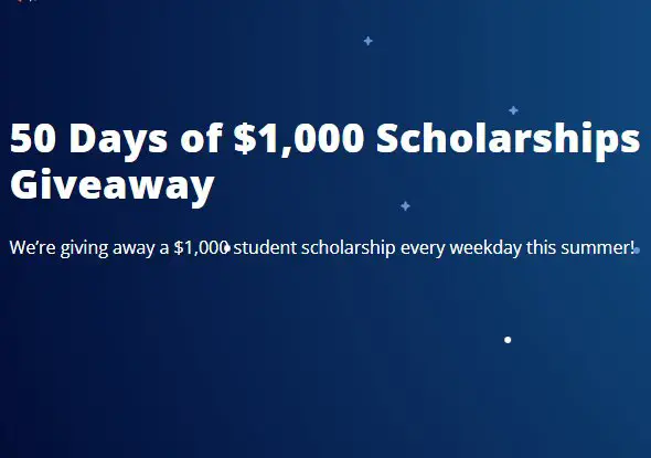 Ascent 50 Days of $1,000 Scholarships Giveaway - Win $1,000