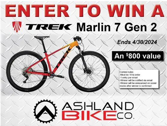 Ashland Bike Trek Marlin Giveaway – Win A Trek Marlin 7 Gen 2 Bike Worth $800