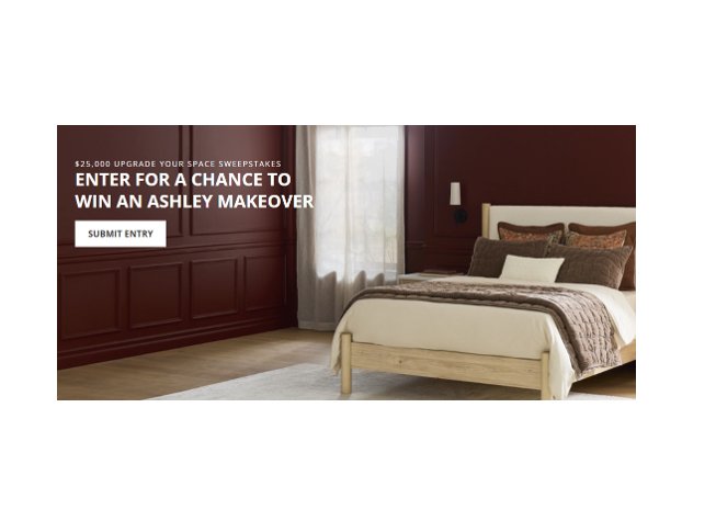 Ashley's $25,000 Upgrade Your Space Sweepstakes – Win A $10,000 Home Makeover