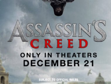 Assassins's Creed Movie Sweepstakes!