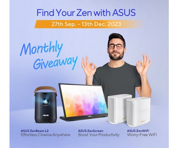 ASUS Find Your Zen with Asus Giveaway - Win A Projector, A Portable Screen Or A Mesh WiFi System