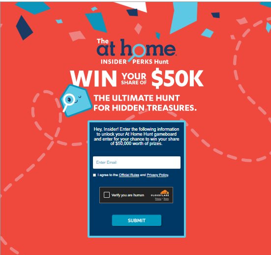At Home Scavenger Hunt Giveaway – Win A $3,000  At Home Gift Card