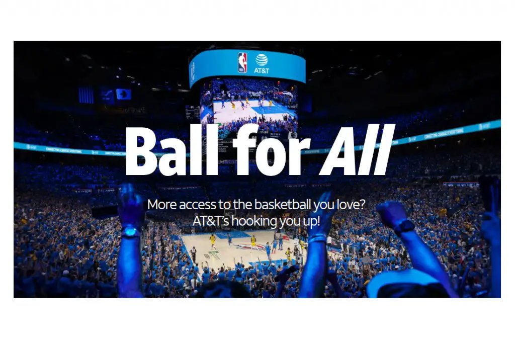 AT&T Ball For All Sweepstakes - Win An NBA League Pass Subscription (10,000 Winners)