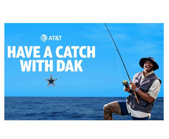 AT&T “Have a Catch with Dak” Contest - Win a $3,000 Fishing Trip