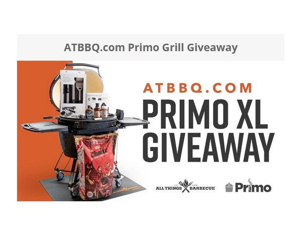 ATBBQ.com Primo Grill Giveaway - Win a Primo Ceramic Charcoal Grill and More!