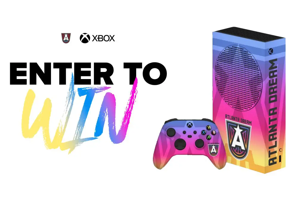 Atlanta Dream Xbox Sweepstakes - Win A Custom Designed Xbox Series S With Controller