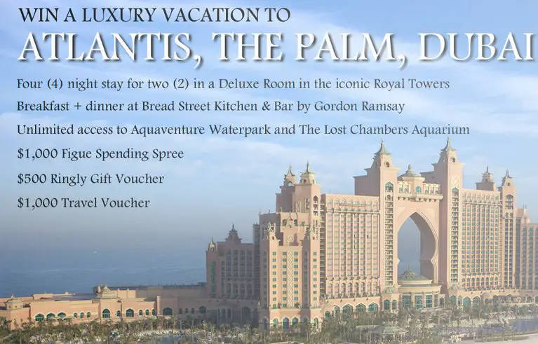 Atlantis, The Palm, Bubai Sweepstakes