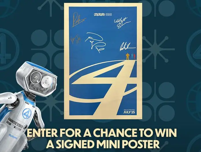 Atom Tickets Signed Fantastic 4 Poster Sweepstakes - Win A $250 Signed Poster