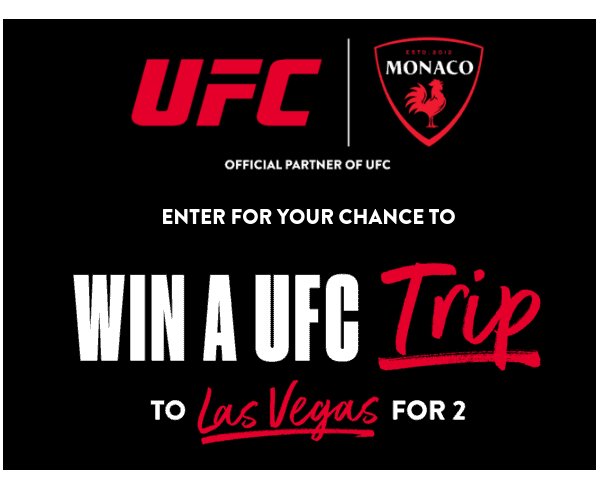 Atomic Brands Monaco Cocktails-UFC National And NV Promotion - Win A Trip For 2 To UFC 296 In Las Vegas, Nevada