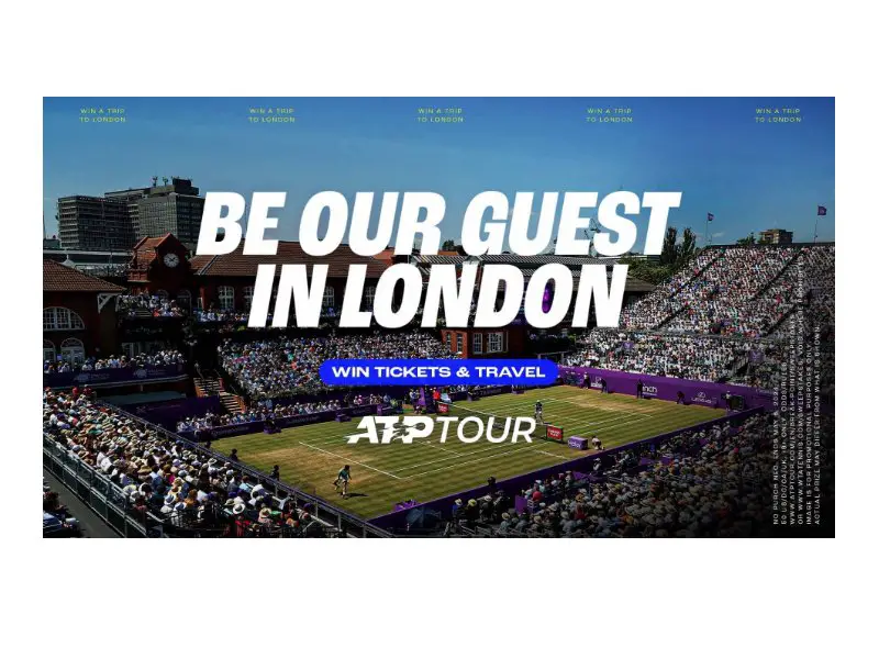 ATP Tour & WTA Grass Court Tournament Sweepstakes - Win A Trip For 2 To An ATP Or WTA Tournament