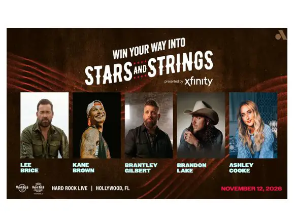 Audacy 2026 Stars and Strings Flyaway & Soundcheck Sweepstakes - Win a Trip for 2 to Florida