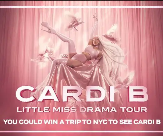 Audacy Cardi B National Flyaway Giveaway - Win a trip for 2 to see Cardi B live in concert in New York!