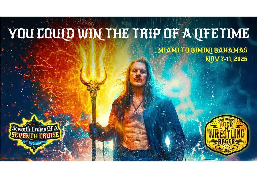 Audacy Chris Jericho’s Rock N’ Wrestling Rager at Sea National Contest - Win A Cruise For Two with Christ Jericho