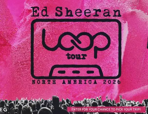 Audacy Ed Sheeran Loop Tour Sweepstakes - Win a trip for 2 to see Ed Sheeran live in concert