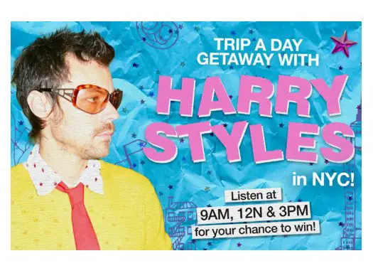 Audacy Harry Styles NYC Residency Contest – Win a Trip for 2 to see Harry Styles in NYC (15 Winners)