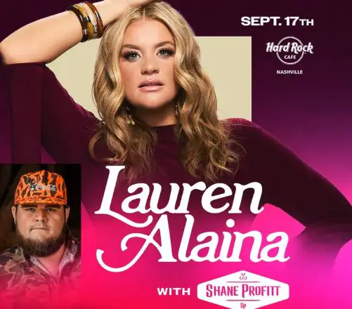 Audacy LIVE with Lauren Alaina National Contest - Win a trip for 2 to a private Lauren Alaina performance