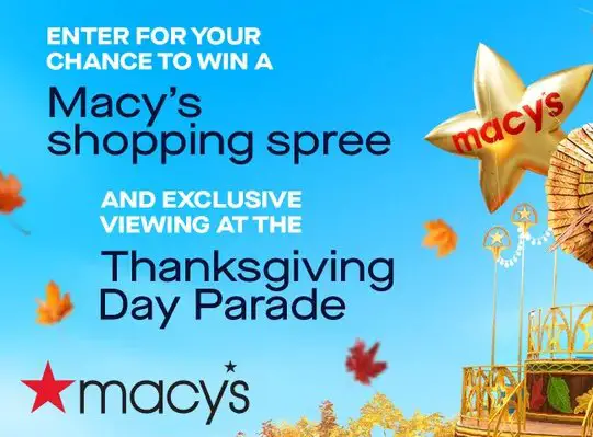 Audacy Macy’s Thanksgiving Day Parade Getaway - Win a trip for 2 to the Macy’s Thanksgiving Day Parade in NYC