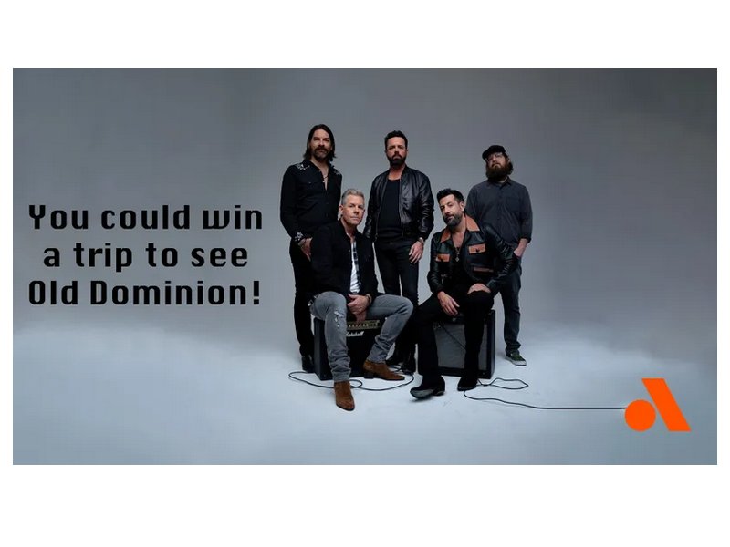 Audacy Old Dominion New Year’s Eve Flyaway - Win A Trip For Two To Nashville To See Old Dominion Live In Concert