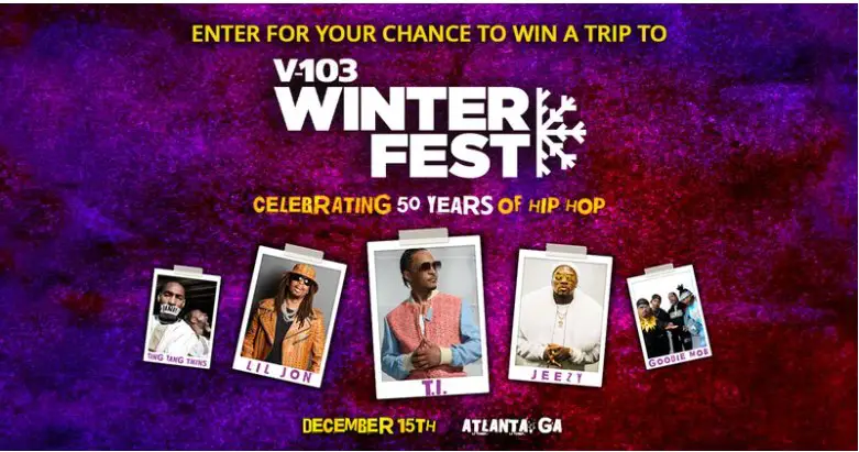 Audacy’s Winterfest Flyaway Contest – Win A Trip For 2 To Attend The Winterfest Music Festival In Atlanta, GA