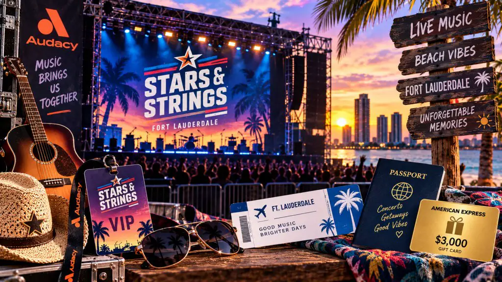 Audacy x Stars & Strings Contest – Win A Trip To See Stars & Strings In Fort Lauderdale