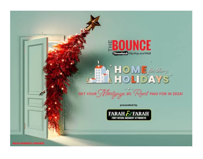 Audience 2024 Home For The Holidays Sweepstakes - Win A Year's Worth Of Rent Or Mortgage Payment Up To $18,000