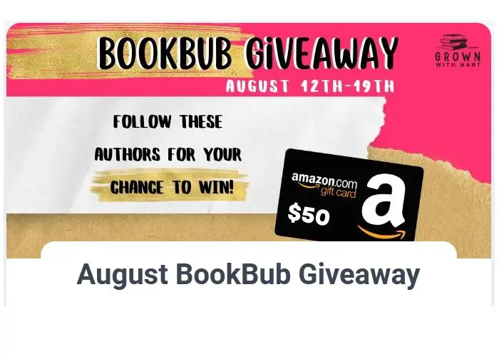 August BookBub Giveaway - Win a $50 Amazon Gift Card