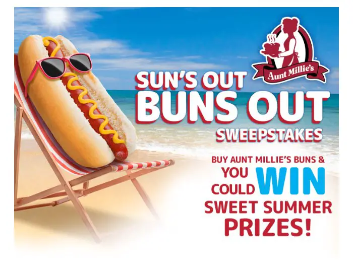 Aunt Millie’s Bakeries Suns Out Buns Out Sweepstakes - Win A Traeger Grill, Yeti Cooler And More