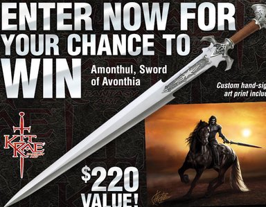 Autographed Kit Rae Amonthul, Sword of Avonthia