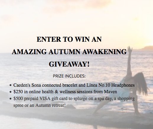 Autumn Awakening Sweepstakes!
